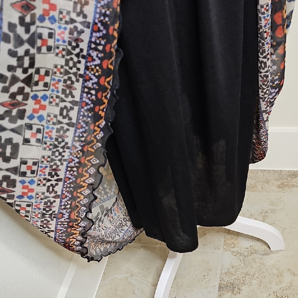 Lapis Boho Mulicolor Patterned Maxi Skirt Size M - Picture 5 of 8